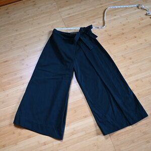 EUC Organic Cotton Wide Leg Gaucho Pleated Pant 4